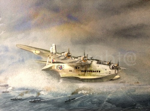 Short sunderland flying boat - short,
