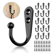 10x Wall Mounted Coat Hooks