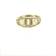 9ct Yellow Gold MUM Ring and