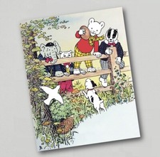 Fridge Magnet Rupert the Bear - Retro Comic TV Bill Badger Pong Ping (10)