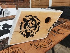 Unique upcycled 3 lions bird Box 
