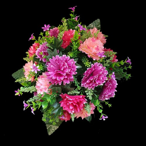 Grave artificial silk - grave, flower