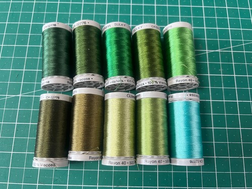 Ten 500m reels - 500m, sulky