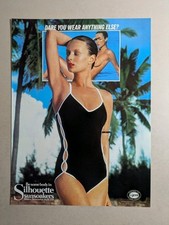 Silhouette Sunsoakers Women's Swim Wear Original 1979 Paper Magazine Advert