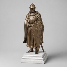 English Crusader Knight Statue