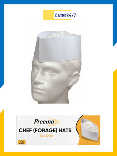 Paper forage hats - forage, white
