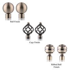 19mm Curtain Pole Ends Finials