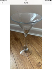 31cm Tall Martini Glass Vase with Stem - Centrepiece x 10
