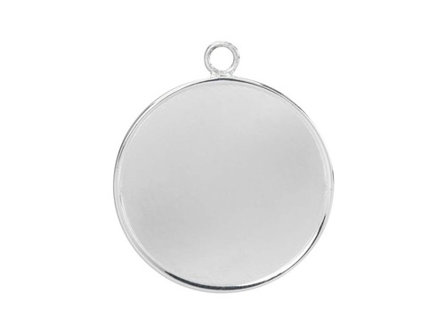 Sterling silver round locket - sterling,