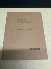 THE MANUAL OF THE FERROGRAPH SERIES 422 & 424 REEL TO REEL