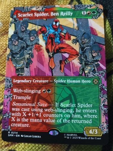 Borderless scarlet spider - borderless, spider,