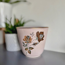 MCM Flora Keramiek Gouda Holland Dutch Rare Gracia Pattern Pink Roses Plant Pot