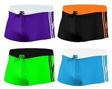 ACCLAIM Bilbao Classic Fit Boxer Striped Swimming Trunks Mens Nylon Lycra 2025