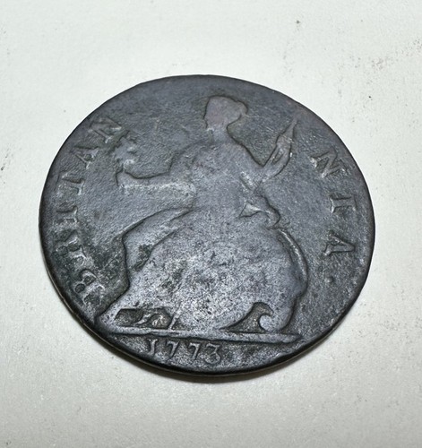 George iii 1773 halfpenny - george,