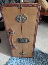 Vintage Steam Trunk luggage with Cunard labels