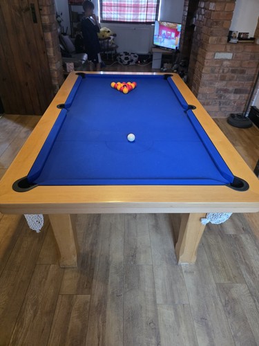 Slate bed pool dining table - slate, pool/dining