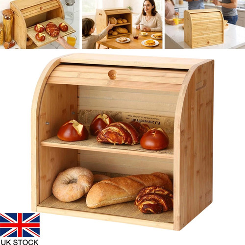 Bread bin tiers double - bin,