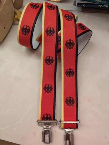 Men suspenders german eagle - german,