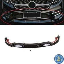 Mercedes E-Class W213 C238 Front Lip Splitter E63S AMG Brabus Style Gloss 16-20