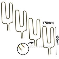 4 x 850W Night Time Storage Heater Elements For UNIDARE Short Small Pin