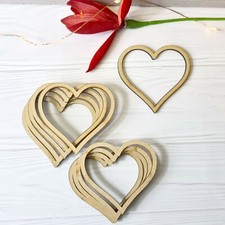 Wooden Cut Out Heart Outline