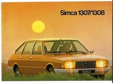 Chrysler Simca 1307 & 1308 1976-1977 Dutch Market Brochure GLS, S & GT Alpine