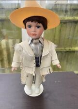Cow Boy Porcelain Doll