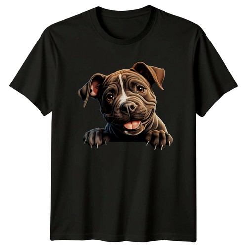 Cute smiling pitbull puppy - pitbull,