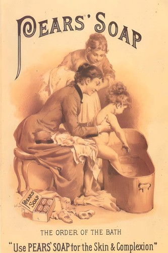 Pears soap vintage poster - soap,