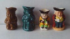 Mini Toby Jugs x 4 inc