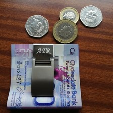 Spring hinged money clip - Best Man, Friendship, Fathers Day