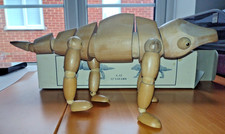 Artists' Articulated Wooden Lizard 12" Length mannequin sketching draw artform
