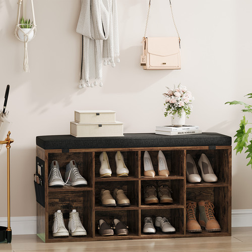 Shoe storage bench with seat - storage,