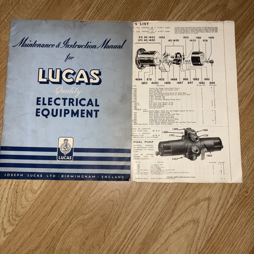Lucas electrical equipment - lucas,