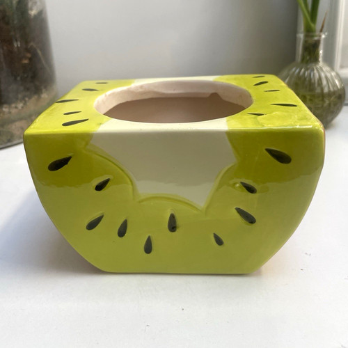 Hand painted ceramic kiwi - ceramic,