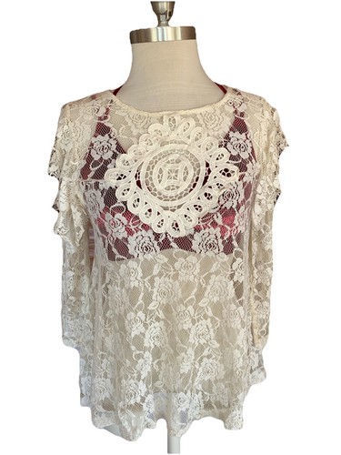 Lace top fairycore semi - fairycore,