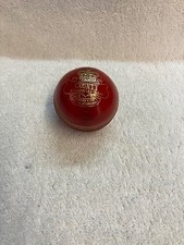 Genuine Leather Mitre Red Cricket Ball, County Grade A  5 1/2 Oz, MCC Standards