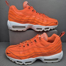 Nike Air Max 95 Trainers UK 8 Overbranding Total Orange White Men's 538416-801