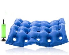 blow up air cushion pillow with pump new & boxed.