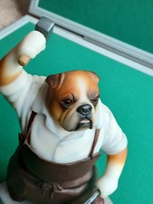 Doggie People Bulldog Blacksmith Figurine, Robert Harrop Ltd. Resin