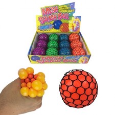 144 Squishy BRAIN MESH BALLS 6cm Wholesale Job Lot Bulk Buy Throw Catch Toy