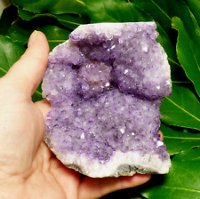 Purple Amethyst Quartz Crystal Large Natural Cluster Cave Geode Uruguay  9cm