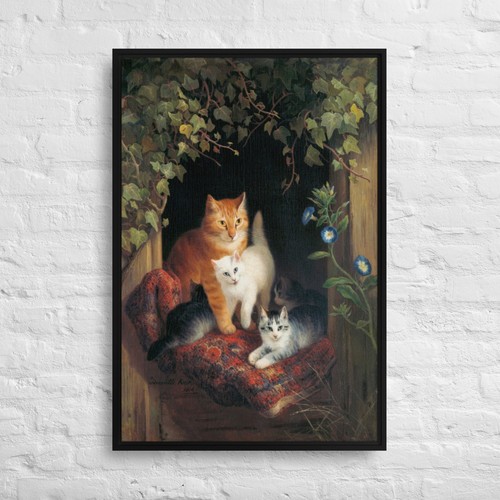 Cat with kittens - with,