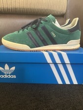 Adidas Cord Uk9 Green Retro 80s Casual Terace  Trainer 