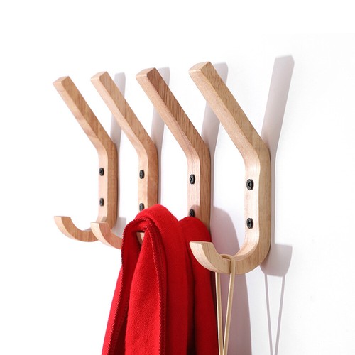 Oak wood hook wall mounted - oak,