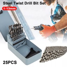 25 Pcs HSS Cobalt Metal Drill