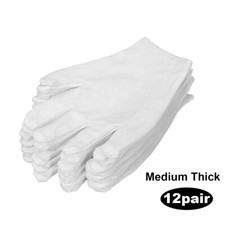 12 pairs, 100% COTTON WHITE