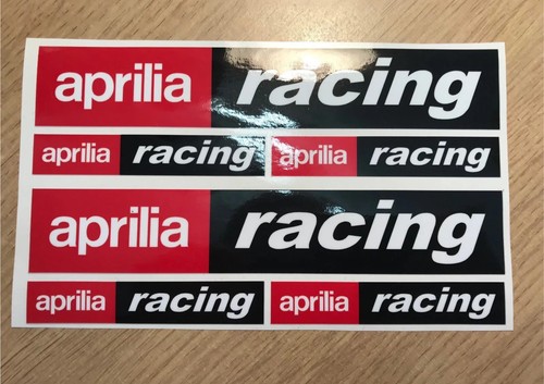 Aprilia racing stickers - 6x,