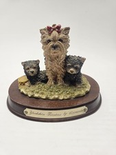Leonardo Ornament Yorkshire Terriers Mother And Puppies Dogs  Height 10 cm