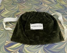 New Victoria Beckham Limited Edition Green Velvet Make Up Pochette